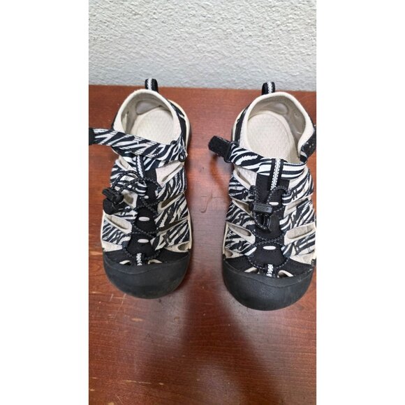 Keen Kids Newport H2 Zebra-Print Sandals Water-Friendly Adjustable Straps Size 2 - Picture 2 of 9